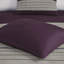 Couette King violette en suédine synthétique - 7 pièces, texture douce, détails brodés, rembourrage, 2 taies d'oreiller assorties, 3 coussins décoratifs, style transitionnel, oreillers, jupe de lit, facile d'entretien