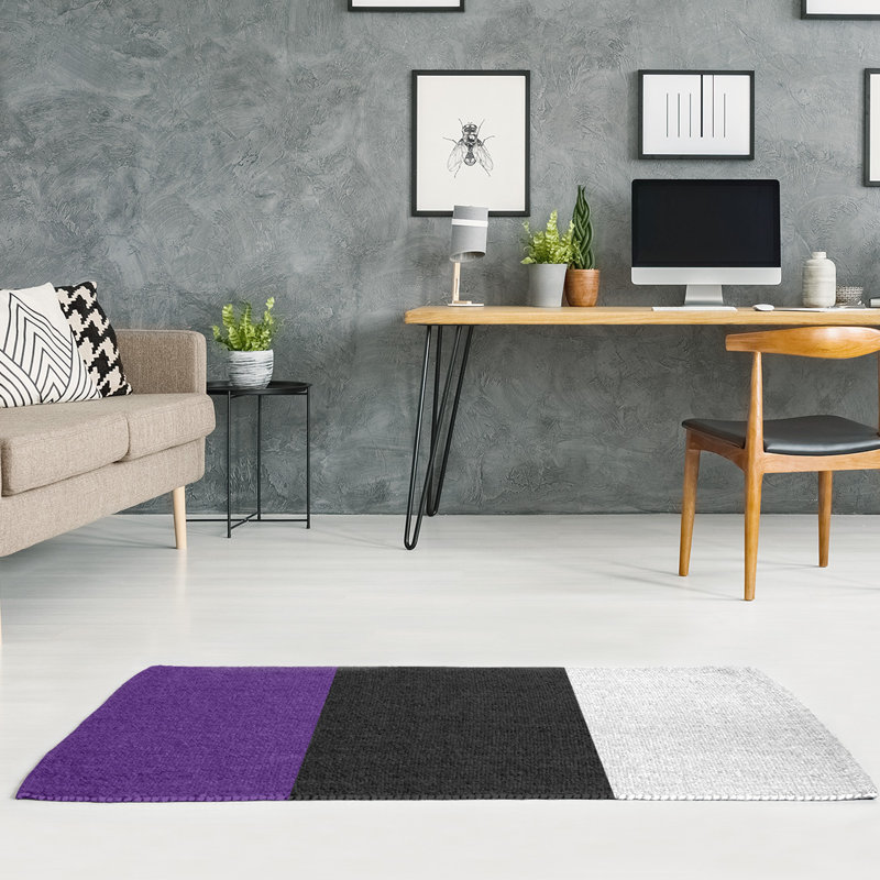 Tapis mauve/noir, Rectangle 2 pi x 3 pi