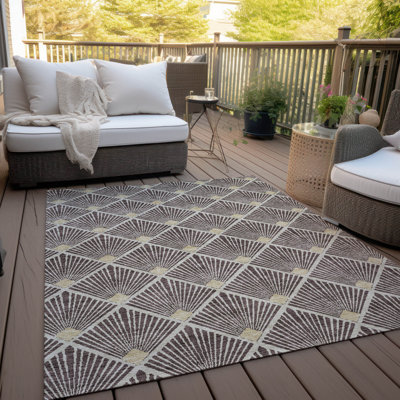 Tapis intérieur / extérieur Ceion avec envers antidérapant
