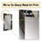 Natoas Marble Granite Agate With Touches Of Gold III - Geometric Wall Mirror, Modern Decorative Mirror, Printed Metal Art-154307812