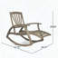 Chaise berçante en bois d'acacia avec repose-pieds rétractable-1532615492
