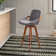 Whitacre Swivel Upholstered Counter Stool with Solid Wood Frame