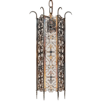 Luminaire suspendu cylindrique 1 lumière Saskatia