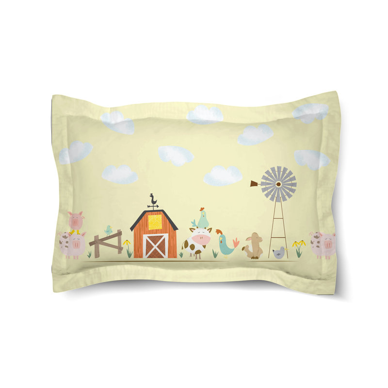 Farm Yard Microfiber / Microsuede Pillow Sham