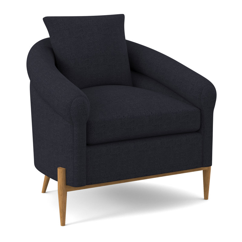 Jaxson Upholstered Armchair, Amber, Venice Navy 100% Polyester