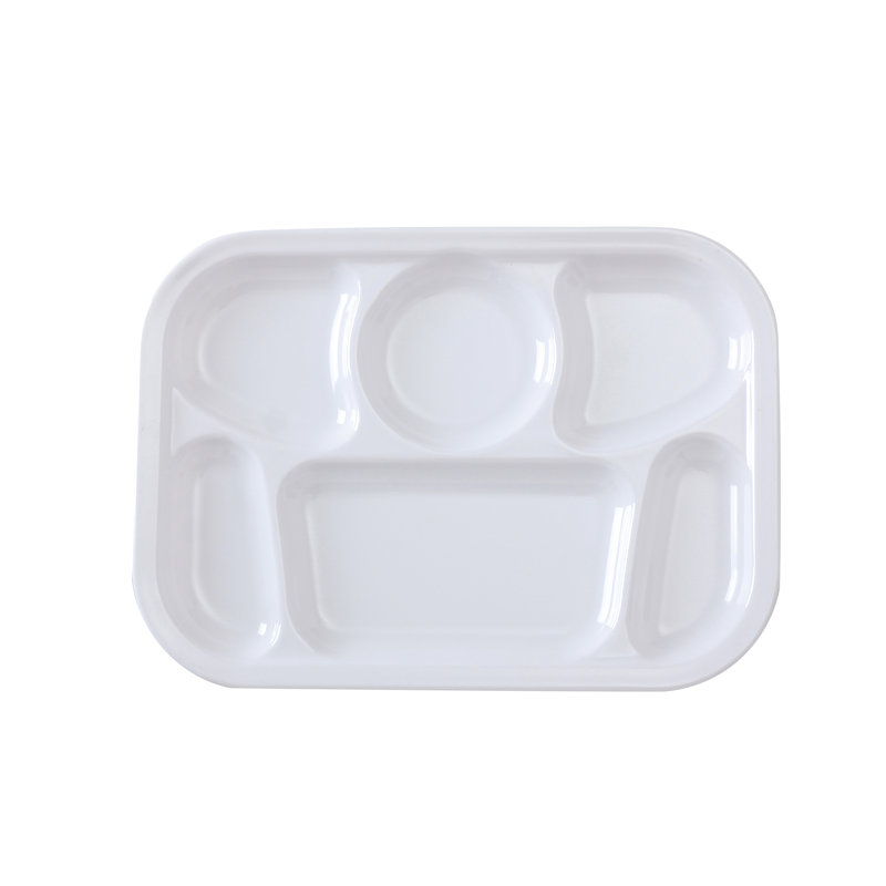 Plat de service en mélamine Nessico, Blanc