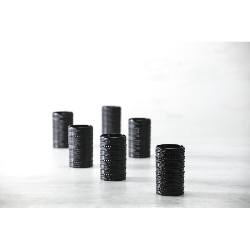 Fortessa Jupiter Glass, 13 Oz. Iced Beverage (Set of 6), Deep Green, Obsidian, 13 Oz.