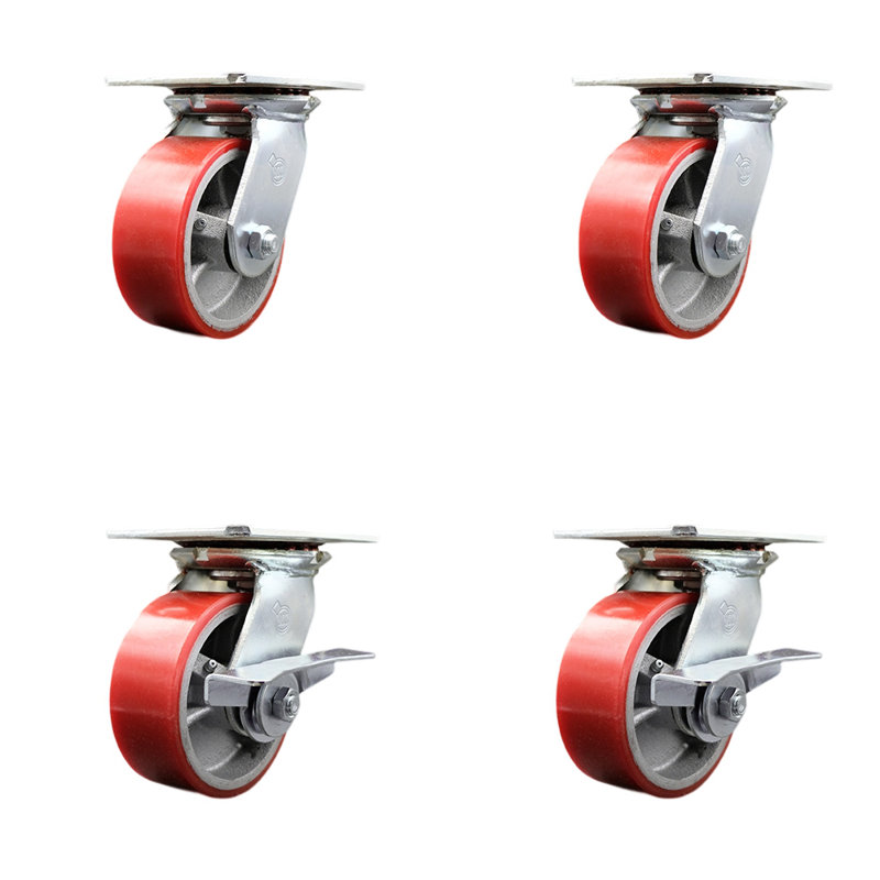 Swivel Casters, Green