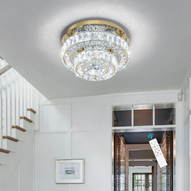 Lustre en cristal, Doré