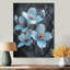 Fleur de cornouiller monochrome, paix et hivers bleus I - cornouiller, art mural, salon-36307236-209435174