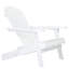 Chaise Adirondack pliable rustique en bois d'acacia pour le confort extérieur-1662926142