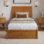 Lit plateforme en bois massif Lamayia avec pied de lit et lit gigogne-1034078396-1034078397