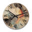 Horloge murale en bois massif Whitbourne-392532