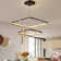 Stoudt 2 Square Rings Dimmable LED Tiered Chandelier