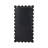 42.50"H Modern Black Wood Frame Wavy Rectangle Wall Mirror