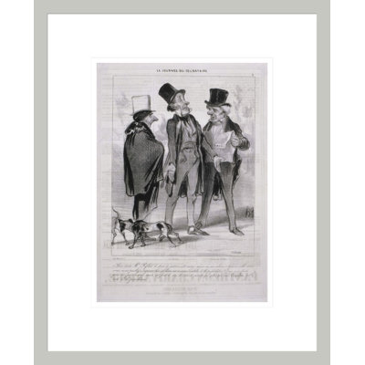La Journee du Célibataire by Honoré Daumier -Framed Giclee Print