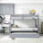 Full Over Full Solid Wood Bunk Bed With Trundle&Ladder, Convertible to 2 Full Size Beds-1180715797