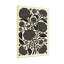 Plantes et fleurs à motif floral noir sur fond crème-38386626