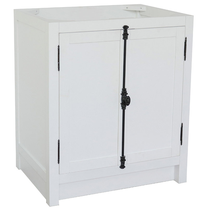 Base de meuble-lavabo simple 30 po Noblitt, Glacier cendré
