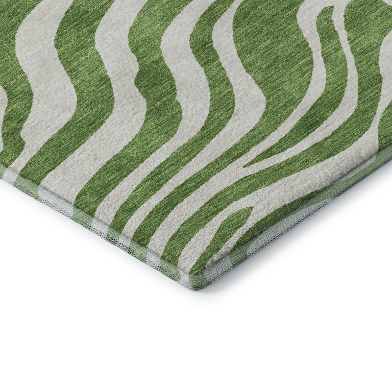 Tapis lavable à la machine de qualité supérieure Goulven AMF1042, Rectangle 10 pi x 14 pi