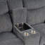 Causeuse inclinable 75,7 po avec console centrale