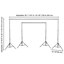 Support de fond réglable 7 x 10 pi Yescom Backdrop Stand