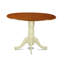 L'ensemble de table de salle à manger 5 pièces comprend une table ronde avec Dropleaf et 4 chaises en bois, babeurre et cerise-446050945-446050958-446050959
