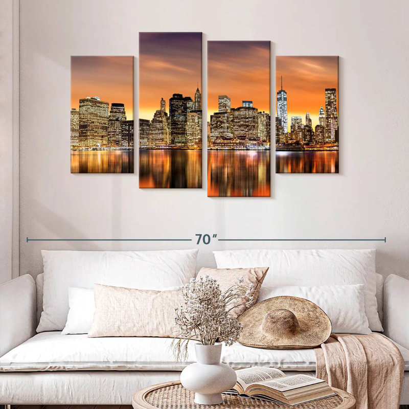 Golden Hour de Sirci, New York, H 32 po x l 52 po