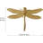 Gold Metal Dragonfly Figurine