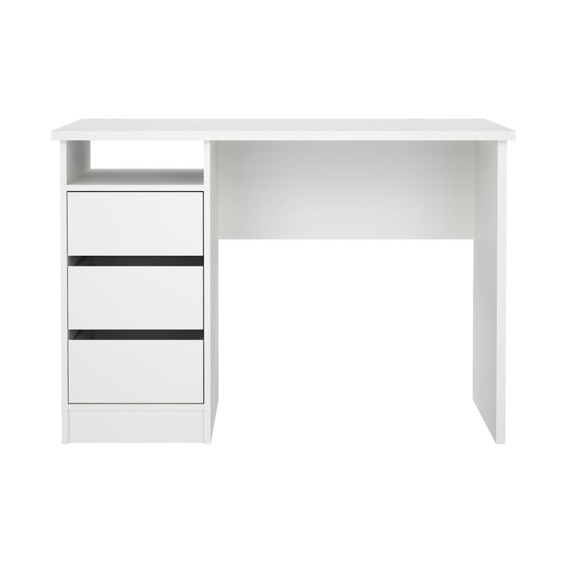 Bureau d'écriture rectangulaire l 43,31 po Glyndon, Blanc