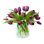 Real Touch Faux Tulip Arrangement In Glass Vase