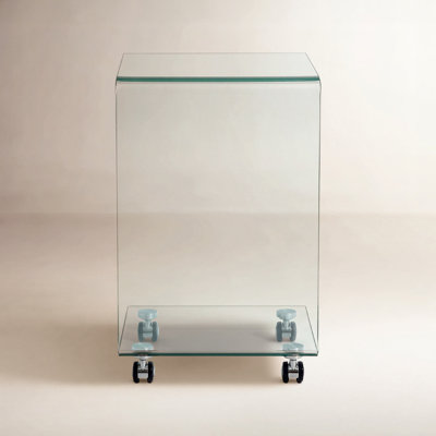 16" Glass End Table
