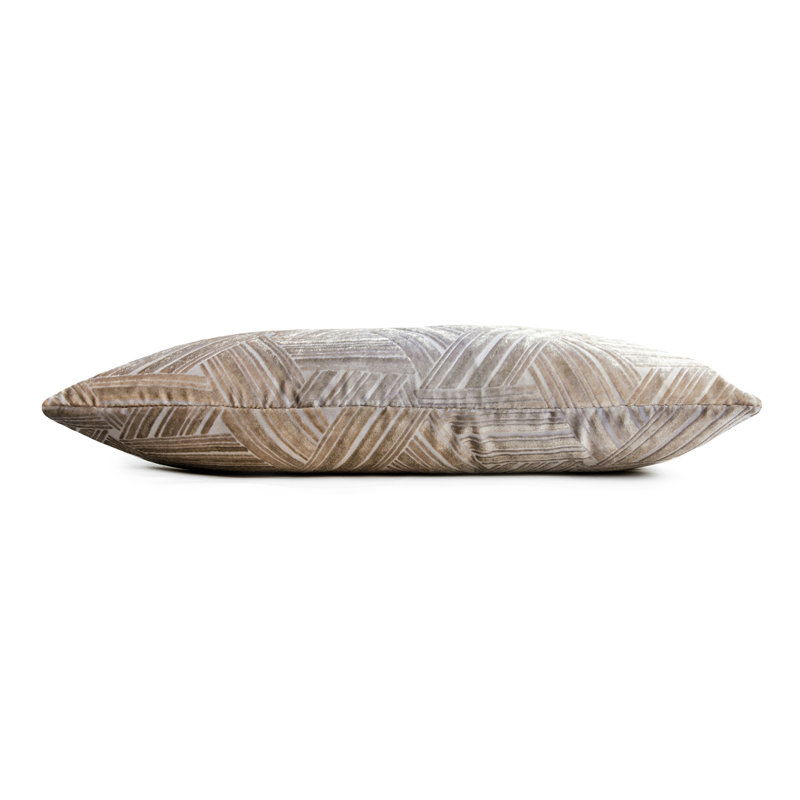 Entwined Lumbar Pillow Cover & Insert, 14" x 20", Coyote