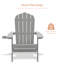 Chaise Adirondack pliante en plastique Sheredan-475620098