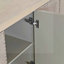 Armoire à 4 portes rétro style industriel Rivet Decor, portes décorées en lin