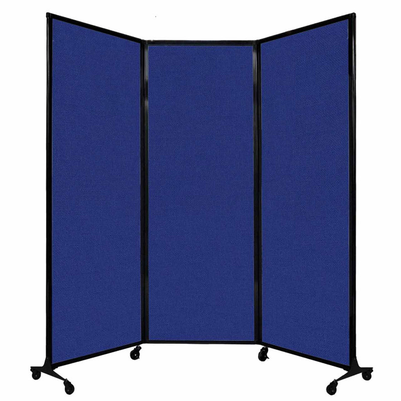 Cloison portable QuickWall, Bleu royal, 88"H x 100"L