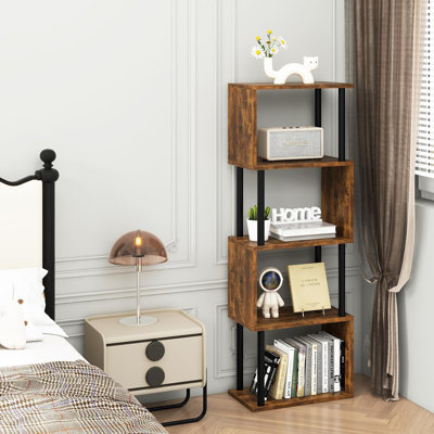 S-Shaped Geometric Bookshelf