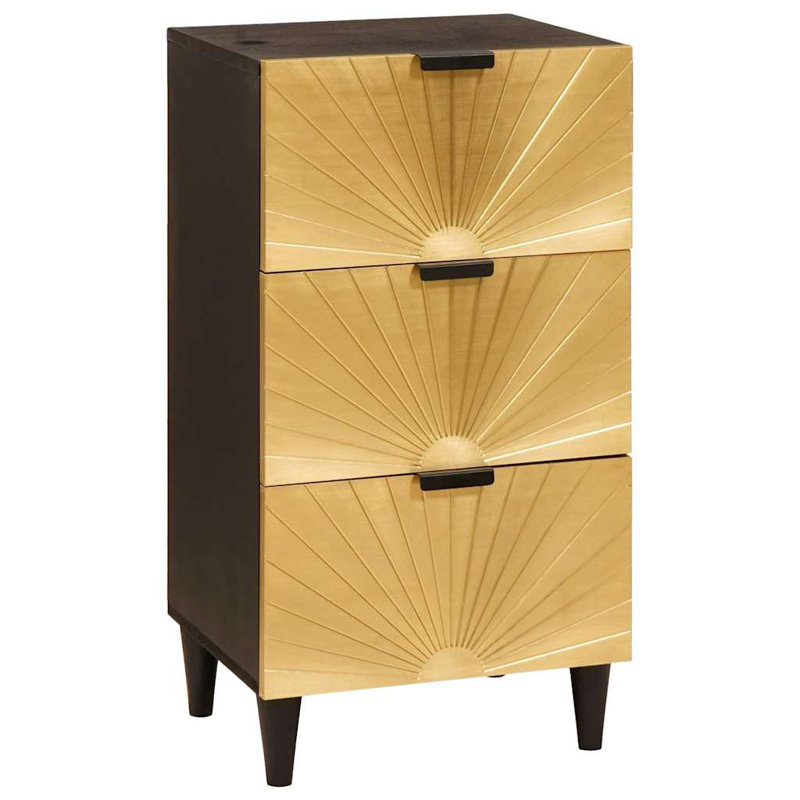 Solid Wood 40cm W 3 - Drawer Chest of Drawers