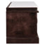 Banc de rangement avec 2 tiroirs et 2 armoires, banc à chaussures avec coussin amovible pour le salon, vestibule (espresso)-1850977215