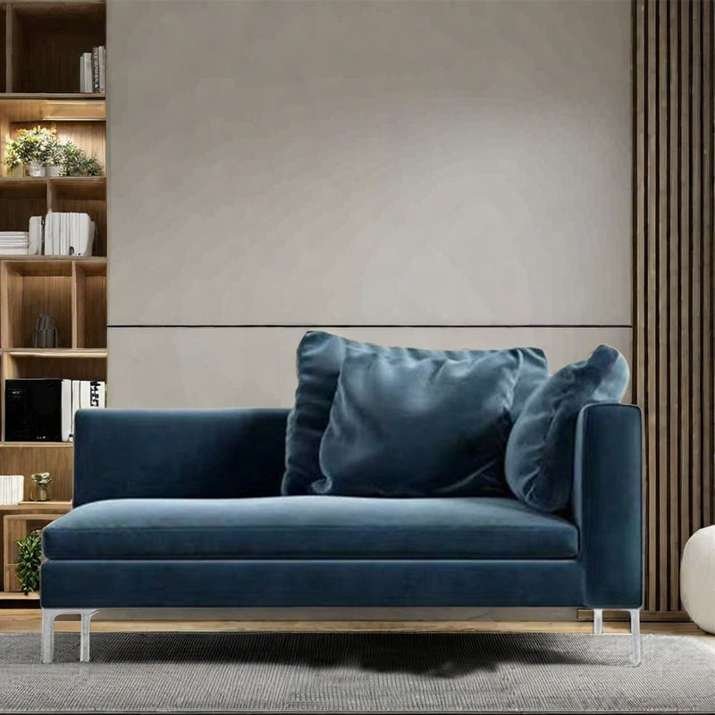 Fauteuil inclinable en velours éponge très extensible, Orienté à droite