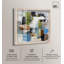 "Tectonic Plates I Shadowbox Print", art mural moderne par Art Remedy, cadre blond, 41 x 41-763571457-763571462