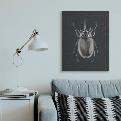 «Horned Beetle», impression insecte minimaliste réfléchissante par Ziwei Li