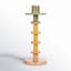 9" H Metal Tabletop Candlestick