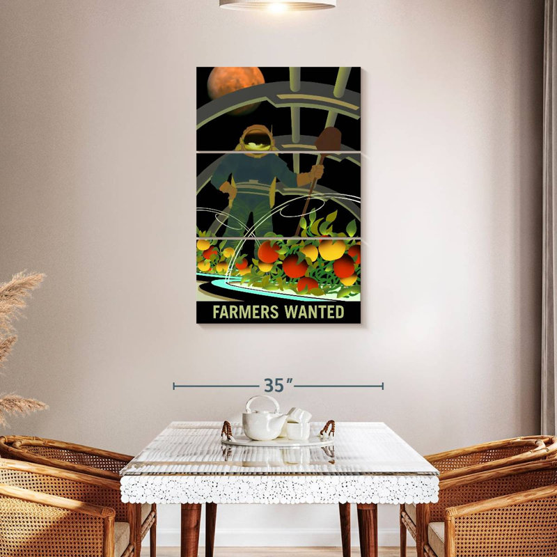 Oberle Mars Explorers Wanted Poster V, 45" H x 28" W