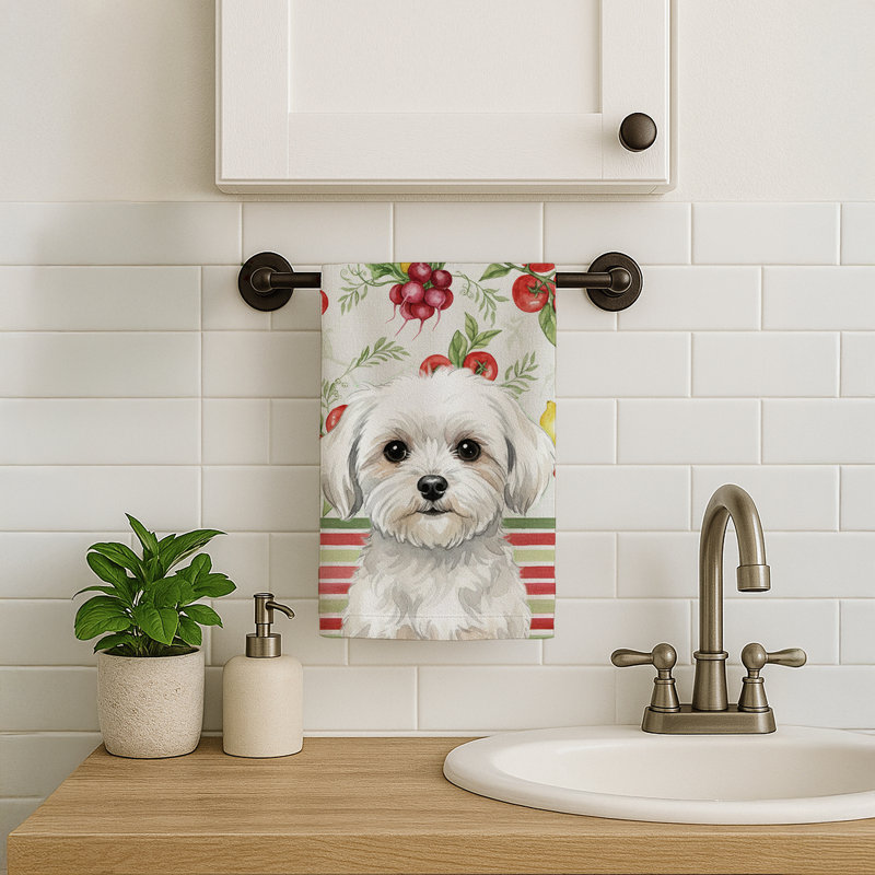 Maltese Vegetables Kitchen Towel, Maltese