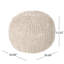 Pouf rond en coton Bordeaux, beige-1420671970