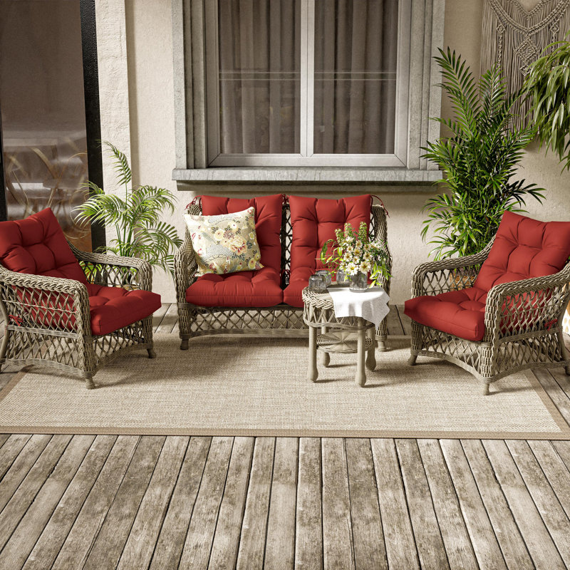 Outdoor/Indoor Seat / Back Cushion, Terra Red