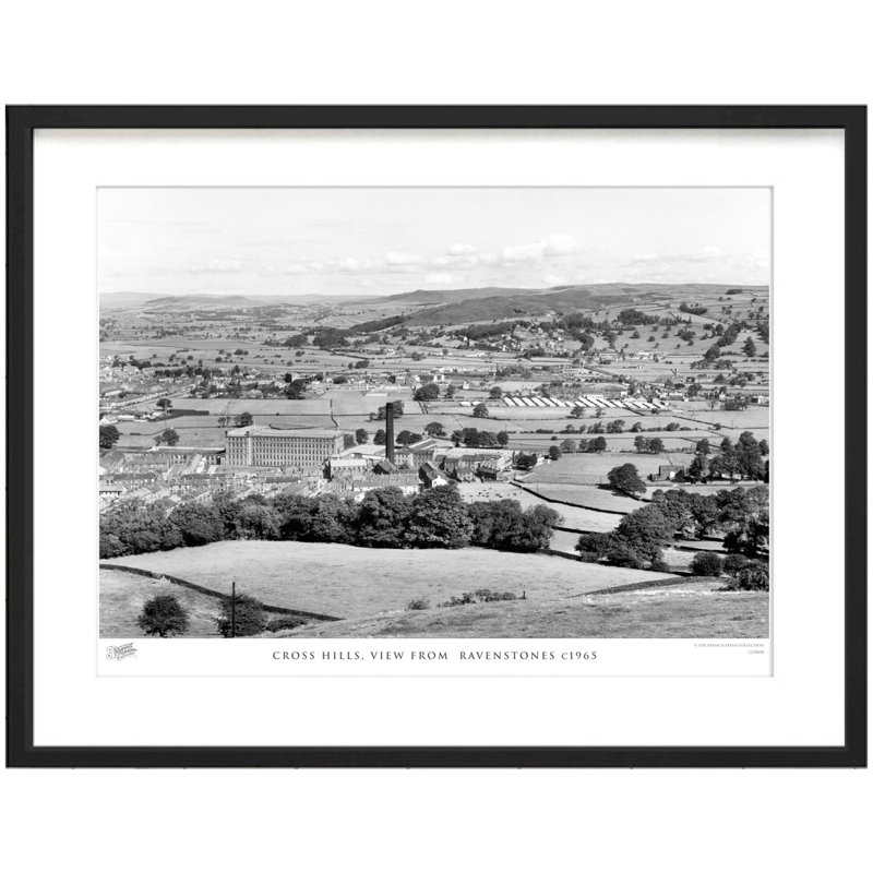 Cross Hills, View From Ravenstones C1965 - Single Picture Frame Print, 40cm H x 50cm W x 2.3cm D