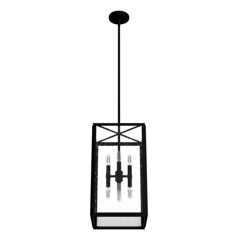 Felippe 8 - Light Lantern Rectangle Pendant, Natural Iron