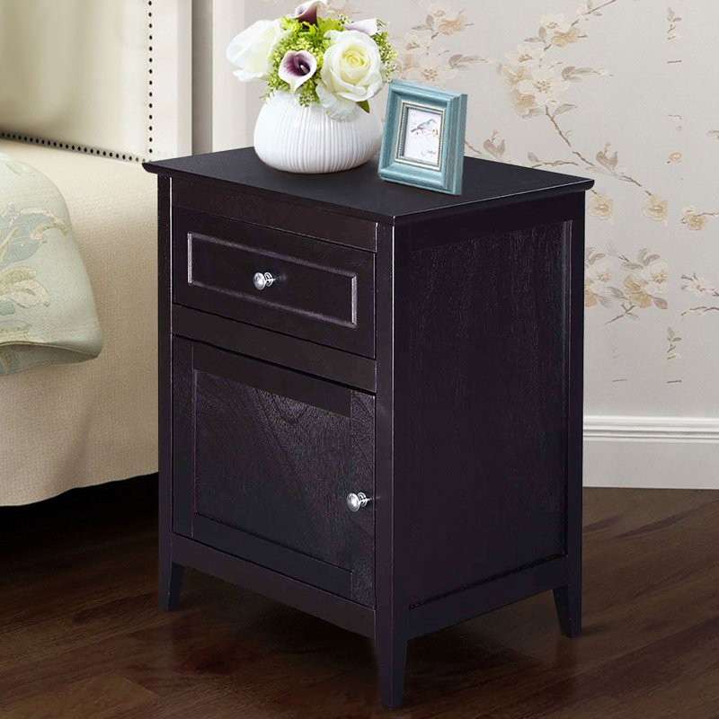 48cm W Manufactured Wood Bedside Table
